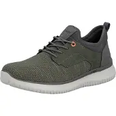 Rieker Chaussures de ville pour hommes, mocassins, chaussures de sport à lacets, couleur verte, style décontracté
