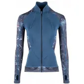 BEUCHAT Atoll Long Sleeve Full Zip Rash Guard Bleu L Femme