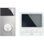 Bticino Kit vidéo Flex ONE avec poste de porte LINEA 3000 (1 ou 2 boutons d'appel) + CLASSE 100 X16E, 1 pièce.
