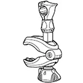 Thule Bike Arm Without Lock 122 Mm Spare Part Noir