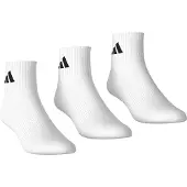 Adidas Chaussettes de sport 'THIN&LIGHT SPORTSWEAR ANKLE 3 PAIR PACK' noir / blanc