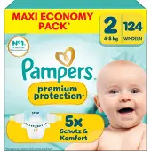 Pampers Premium Protection (Taille 2, Pack semi-mensuel, 124 pcs)