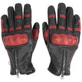 By City Amsterdam Leather Gloves Rouge,Noir S Homme