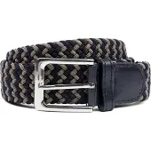 Suitable Ceinture Tissée Marine Taupe