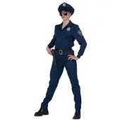MOM Police Woman Costume Bleu M Enfants