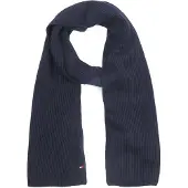 Tommy Hilfiger Écharpe Rib Marine Bleu Bleu foncé