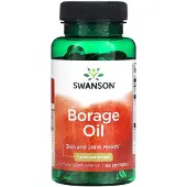 Swanson Health , Huile de Bourrache, 1 g, 60 Softgels