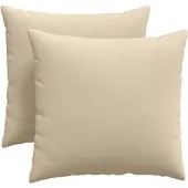 vidaXL Coussins de canapé 2 pcs Crème 45 x 45 cm tissu