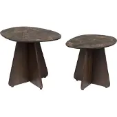 White Label Side Table Naut Set of 2 (53 x 39 x 40 cm)