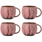 Bloomingville Ensemble de 4 tasses roses Rayen