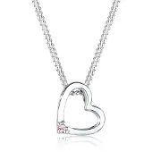 Elli Chaîne 'Herz' rose / argent