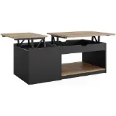 Vicco Table basse Avela Noir 55x110cm, Model 50593