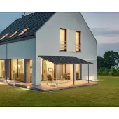 Palram Pergola 16.7m² gris anthracite - - 705601 - capri