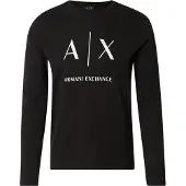 Armani Exchange T-Shirt noir / blanc