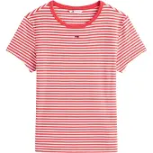 Tommy Hilfiger Slim Essential Ext Short Sleeve T-shirt Rouge XS Femme