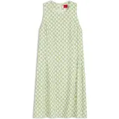 HUGO Kaseli 10279005 Sleeveless Short Dress Vert 36 Femme