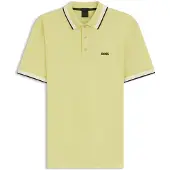 BOSS pour homme. 50469055 Polo Paddy jaune (S), Casuel, Coton, Manche courte