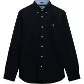 Superdry Preppy Oxford Long Sleeve Shirt Bleu 2XL Homme