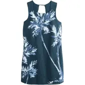Next Robe fourreau bleu marine / bleu clair