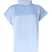 HUGO Caneli 1 10263720 Short Sleeve Blouse Bleu 38 Femme