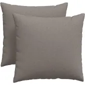 vidaXL Coussins de canapé 2 pcs Taupe 45 x 45 cm tissu