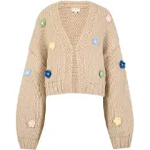 Apricot Cardigan beige / bleu clair / jaune clair / vert clair