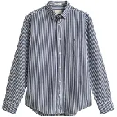 Gant Reg Stripe Long Sleeve Shirt Bleu S Homme
