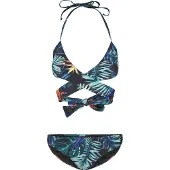 Urban Classics Bikini bleu / pétrole / vert pastel / orange foncé / noir