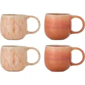 Bloomingville Ensemble de 4 tasses roses Roselyn