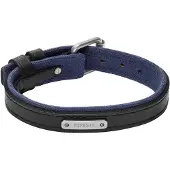 Fossil Everett Armband, (28.20 cm, Acier inoxydable, Cuir)