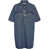 Noisy May Robe-chemise 'NMIndie' bleu denim