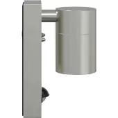 vidaXL Applique murale d'extérieur , argent, 6,5 x 10,5 x 16 cm, en acier inoxydable et verre