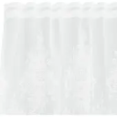 vidaXL Rideau en Dentelle Floral Blanc 300 x 600 cm Polyester