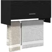vidaXL Armoire noir aspect chêne 70 x 32,5 x 35 cm