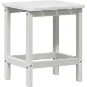 vidaXL Table d'appoint blanche 38 x 38 x 46 cm polyéthylène
