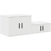 vidaXL Armoire de rangement Blanc 108 x 41 x 40 cm Bois d'ingénierie