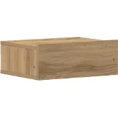 vidaXL Table de chevet flottante chêne artisanal bois d'ingénierie