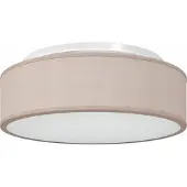 vidaXL Plafonnier avec spots Taupe 38 x 38 x 13,5 cm Tissu