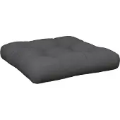 vidaXL Coussin de palette 50x50x10 cm gris tissu