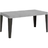 Itamoby Table Extensible 130/390X90 Cm Flame Premium Pieds Béton Anthracite