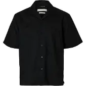 Selected Casper Clay Linen Short Sleeve Shirt Noir S Homme