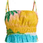 Roxy Haut 'Atlas Palmy Daze' azur / curry / vert / poudre