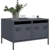 vidaXL Armoire TV anthracite 68x50x43,5 cm Acier laminé à froid