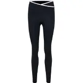 Hummel Pantalon de sport noir / blanc