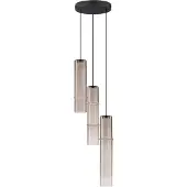 Lyora Suspension unique Sano Verre fumé à 3 lumières