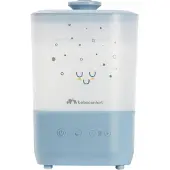 Bebeconfort Cool-Mist Humidificateur d'air pour bébé, veilleuse pour bébé avec 7 couleurs, technologie à ultrasons (jusqu'à 48 heures), brosse de nettoyage incluse, bleu