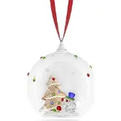 Swarovski Holiday Cheers Baum und Schneemann Weihnachtskugel
