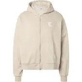 Karl kani Veste de survêtement crème / blanc
