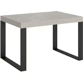 Itamoby Table Extensible 140/244X90 Cm Tecno Pieds Cachemire Anthracite