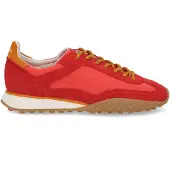 HOFF unisex. 12635415 Bridge Mkii Leather Sneakers red (40), Cuir, Rouge, Plat, Lacets, Casuel